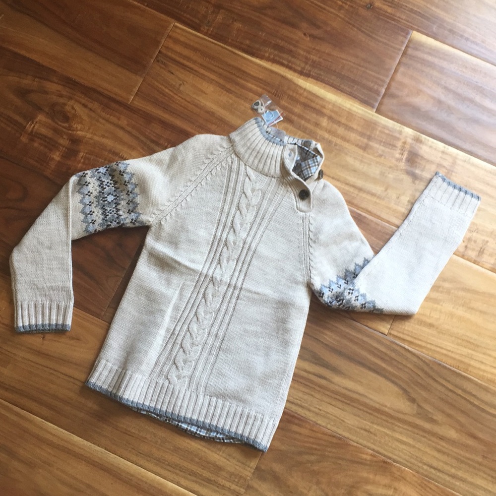 Jacadi Sweater and button down shirt set